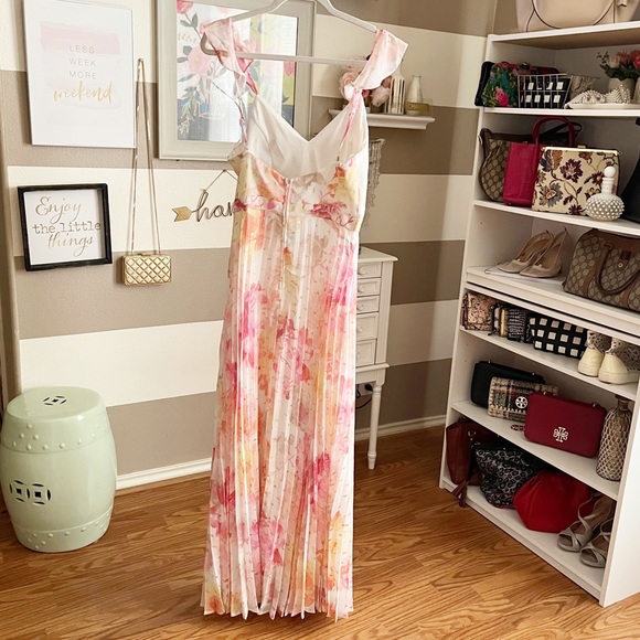 Crytal Doll floral pleated Spring dress size 9 - Picture 5 of 6